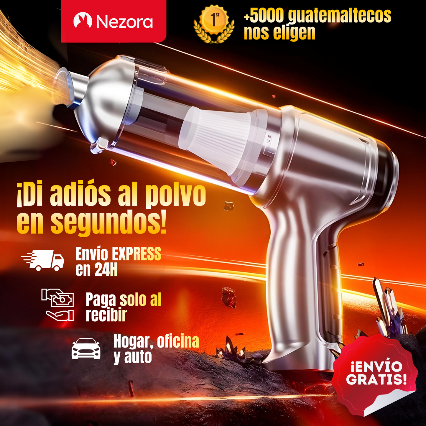 Mini Aspiradora 3 en 1 – Potencia 🔋 y limpieza rápida Más Envio GRATIS📦